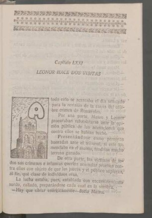 Capítulo LXXI - Leonor hace dos visitas