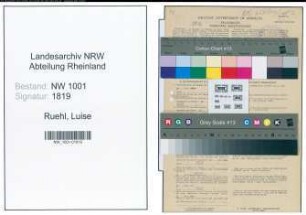 Entnazifizierung Luise Ruehl, geb. 14.02.1919 (Angestellte)