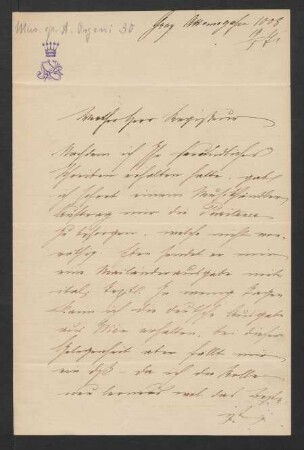 Brief an Max Schloß : 19.05.1871
