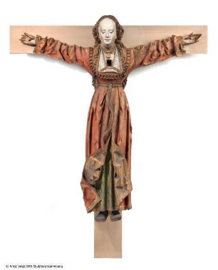 Hl.Kümmernis am Kreuz