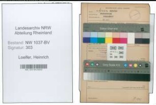 Entnazifizierung Heinrich Loelfer , geb. 31.03.1902 (Bankvorstand)