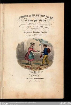 Contes à ma petite fille et à mon petit garçon pour les amuser ...