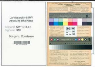 Entnazifizierung Constanze Bongartz , geb. 14.09.1893 ()