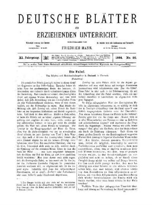 Die Fabel : (Fortsetzung)