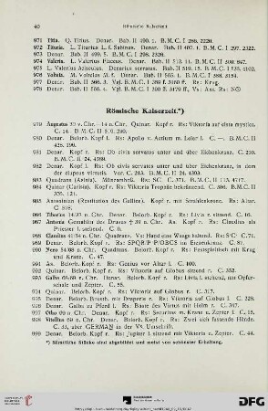 Römische Kaiserzeit (Nr. 979-1249)