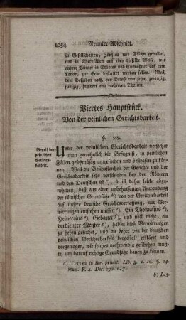 Viertes Hauptstück. - Fünftes Hauptstück.