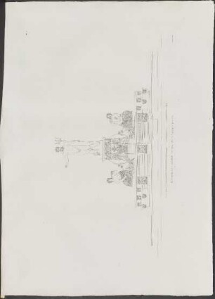 Pl. 25. Élévations De La Grande Fontaine Sur La Marine A Messine.