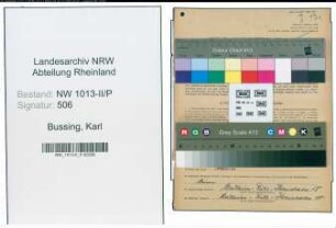 Entnazifizierung Karl Bussing , geb. 27.12.1899 (Polizist)