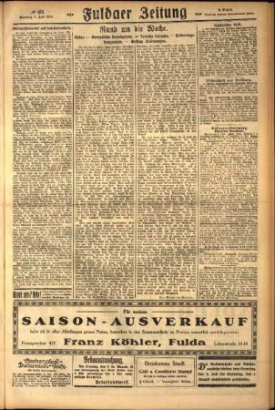 Zweite Ausgabe vom Sonntag, den 05. Juli 1925.