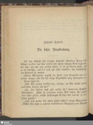 Zehntes Kapitel. Die letzte Verabredung