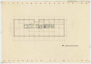 Wohnhäuser Uhlandstraße 39 / Lietzenburger Straße 40, Berlin-Wilmersdorf: Grundriss 4. Obergeschoss 1:100