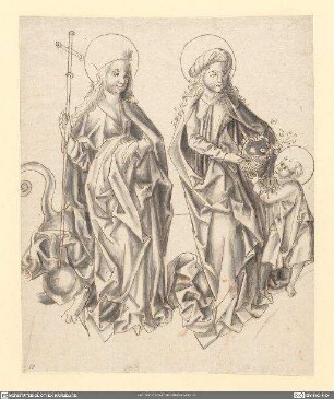 Die Heilige Margareta und die Heilige Dorothea