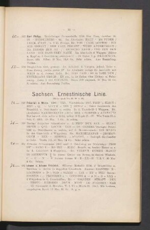 Sachsen. Ernestinische Linie
