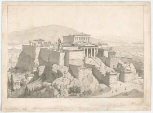 Thiersch, Friedrich von; Athen (Griechenland); Akropolis - Perspektive