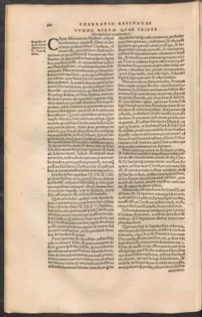 Summa Eorum Quae Tribus his capitibus continentur.