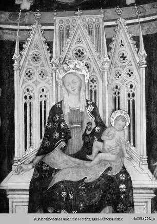 Thronende Madonna mit Kind