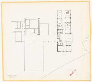 Evangelisches Diakonissenkrankenhaus Bethanien, Berlin-Kreuzberg Umbau. Hauptgebäude: Grundriss Zwischengeschoss 1:200