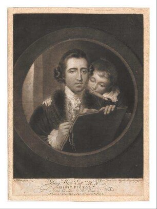 Benjamin West mit seinem Sohn Raphael West