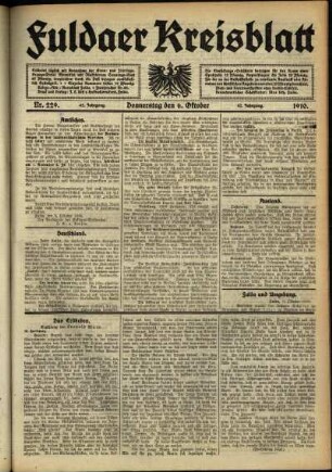 Ausgabe vom Donnerstag, den 06. Oktober 1910.
