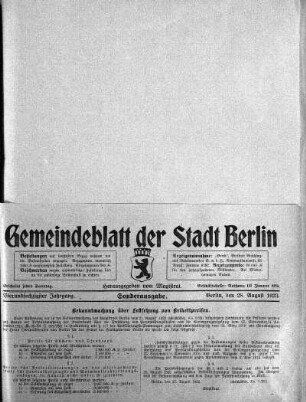 Sonderausgabe, 28. August 1923