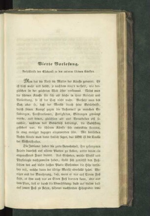 Vierte Vorlesung. Verhältniß der Eßkunst zu den anderen schönen Künsten