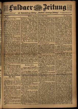 Ausgabe vom Montag, den 13. März 1899.