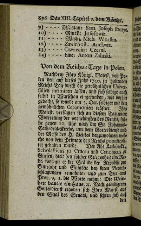 Von dem Reichs-Tage in Polen.