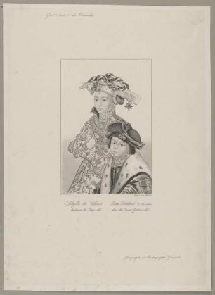 Doppelbildnis der Sibylle de Clèves und des Jean Fréderic II
