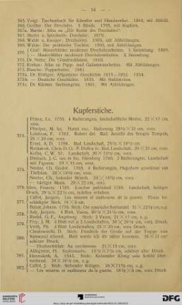 Kupferstiche (Nr. 374-418)