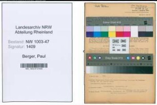Entnazifizierung Paul Berger , geb. 21.12.1891 (Ingenieur)