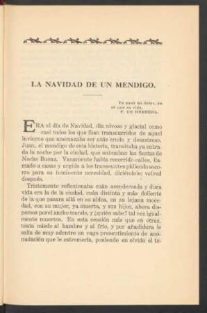 La navidad de un mendigo.