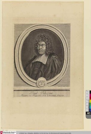 Paul Pelisson Maistre des Requestes et de l' Academie française [Requetenmeister und von der französischen Akademie]