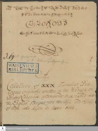 Mehrsprachiges Gesprächsbuch von [Benjamin Schultze].