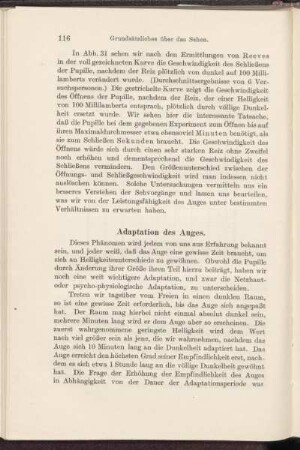 Adaptation des Auges.