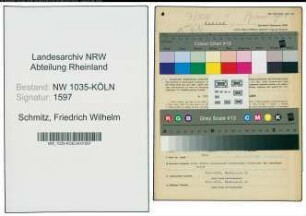 Entnazifizierung Friedrich Wilhelm Schmitz , geb. 12.02.1893 (Bergbauangestellter)
