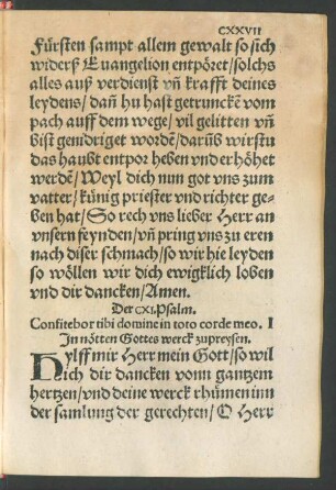 Der CXI. Psalm. - CXX. Psalm.