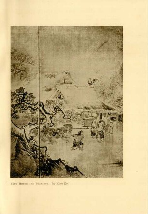 Farm house and peasants. By Kano Koi