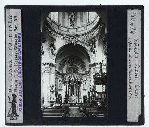 Fulda, Dom : Innenansicht, Blick zum Chor (nach W)