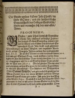 Proofmium.; Textus.; Exordium.; Tractatio.