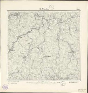 Meßtischblatt 2850 : Kirchhundem, 1896 : Kirchhundem. - Aufn. 1894. - 1:25000. - [Berlin]: Reichsamt für Landesaufnahme, 1896. - 1 Kt.
