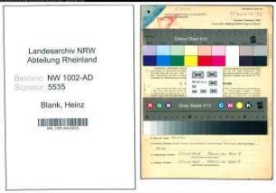 Entnazifizierung Heinz Blank, geb. 14.12.1912 (Arbeiter)