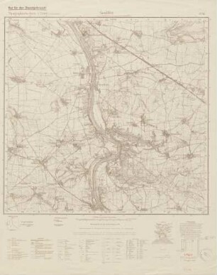 4746 Seußlitz, Topographische Karte 1:25000 (4cm - Karte)
