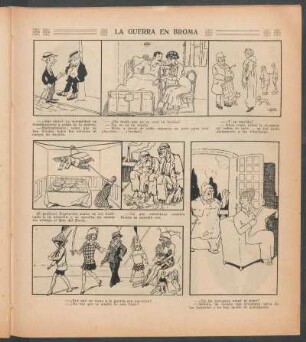 La guerra en broma - [Viñetas cómicas]