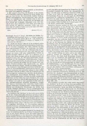 711-712 [Rezension] Die Kirche der Brüder