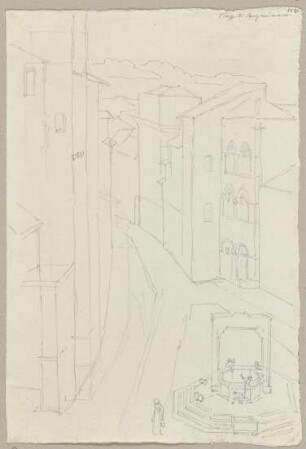 Die Piazza della Cisterna in San Gimignano delle belle Torri