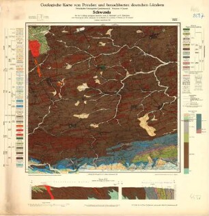 2527 [4432] Schwenda, Geologische Karte von Preußen und benachbarten deutschen Ländern