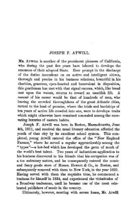 Memoir of Joseph F. Atwill