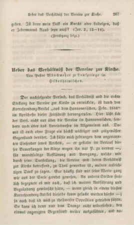 237-272 Ueber das Verhältniß der Vereine zur Kirche
