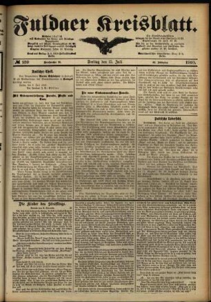 Ausgabe vom Freitag, den 15. Juli 1910.