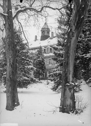Bad Gottleuba-Berggießhübel, Schloss Friedrichsthal im Winter